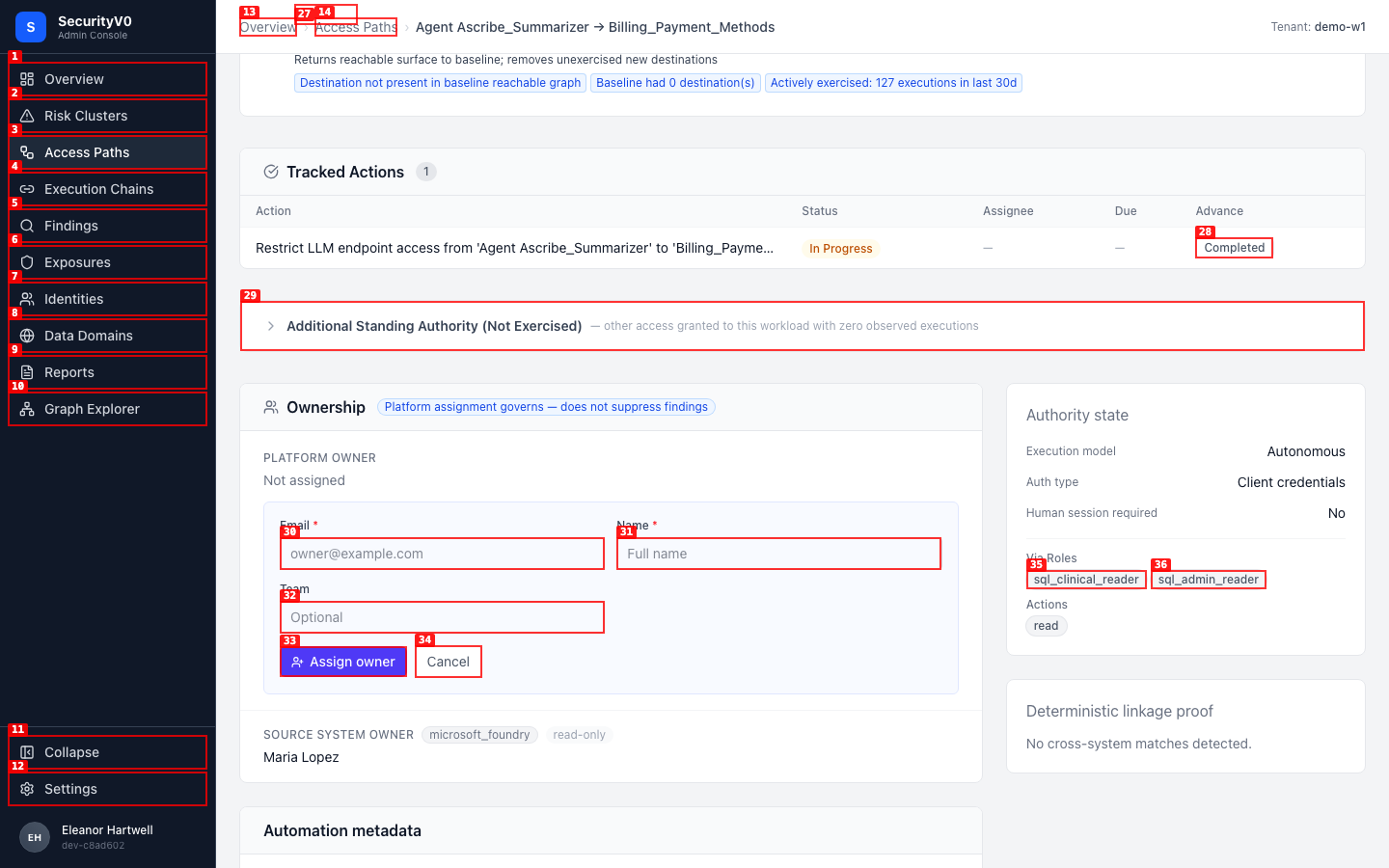 Inline form with email, name, team